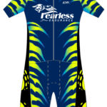 Fearless GoFierce Aero Pro Edition Short Sleeve 1 Piece (Blue/Neon)