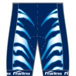 Fearless Performance Women's Waistband Cycling Shorts (Blue)