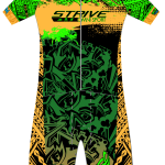 Strive Omni GoFierce Aero Pro-Edition Short Sleeve 1 Piece (Black/Orange)