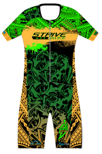 Strive Omni GoFierce Aero Pro-Edition Short Sleeve 1 Piece (Black/Orange)