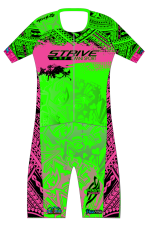Strive Omni GoFierce Aero Pro-Edition Short Sleeve 1 Piece (Green/Pink)