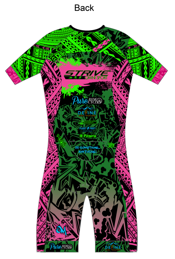 Strive Omni GoFierce Aero Pro-Edition Short Sleeve 1 Piece (Black/Pink) - Image 4