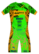 Strive Omni GoFierce Aero Pro-Edition Short Sleeve 1 Piece (Green/Orange) - Image 2