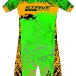 Strive Omni GoFierce Aero Pro-Edition Short Sleeve 1 Piece (Green/Orange)