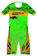 Strive Omni GoFierce Aero Pro-Edition Short Sleeve 1 Piece (Green/Orange)