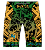 Strive Omni GoFierce Tri Shorts (Black/Orange) - Image 2