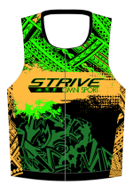 Strive Omni GoFierce Tri Top (Sleeveless) (Black/Orange)