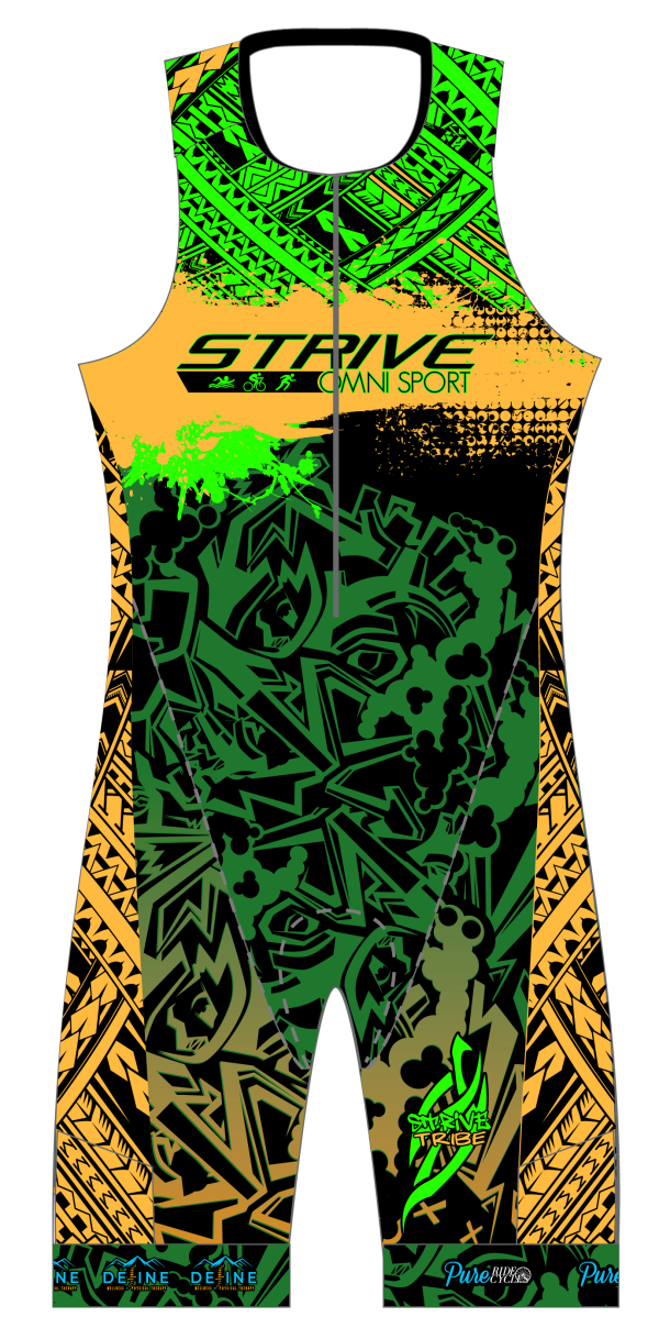 Strive Omni GoFierce Sleeveless 1 Piece (Black/Orange) - Image 1