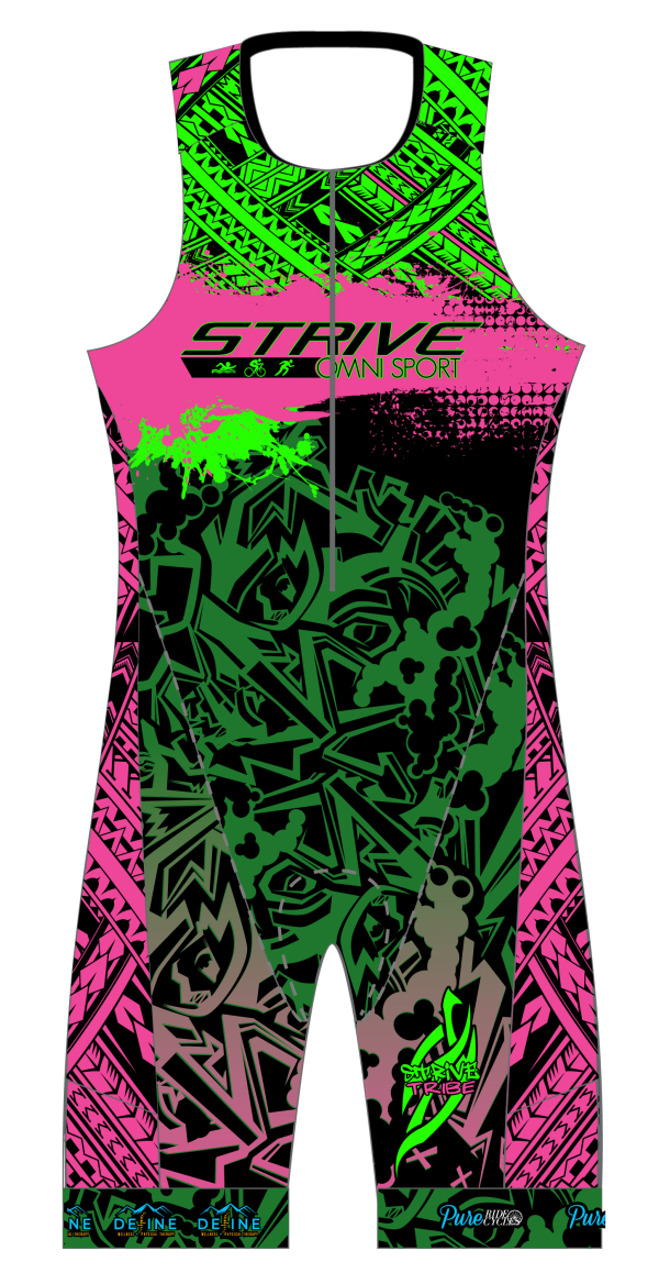 Strive Omni GoFierce Sleeveless 1 Piece (Black/Pink) - Image 1