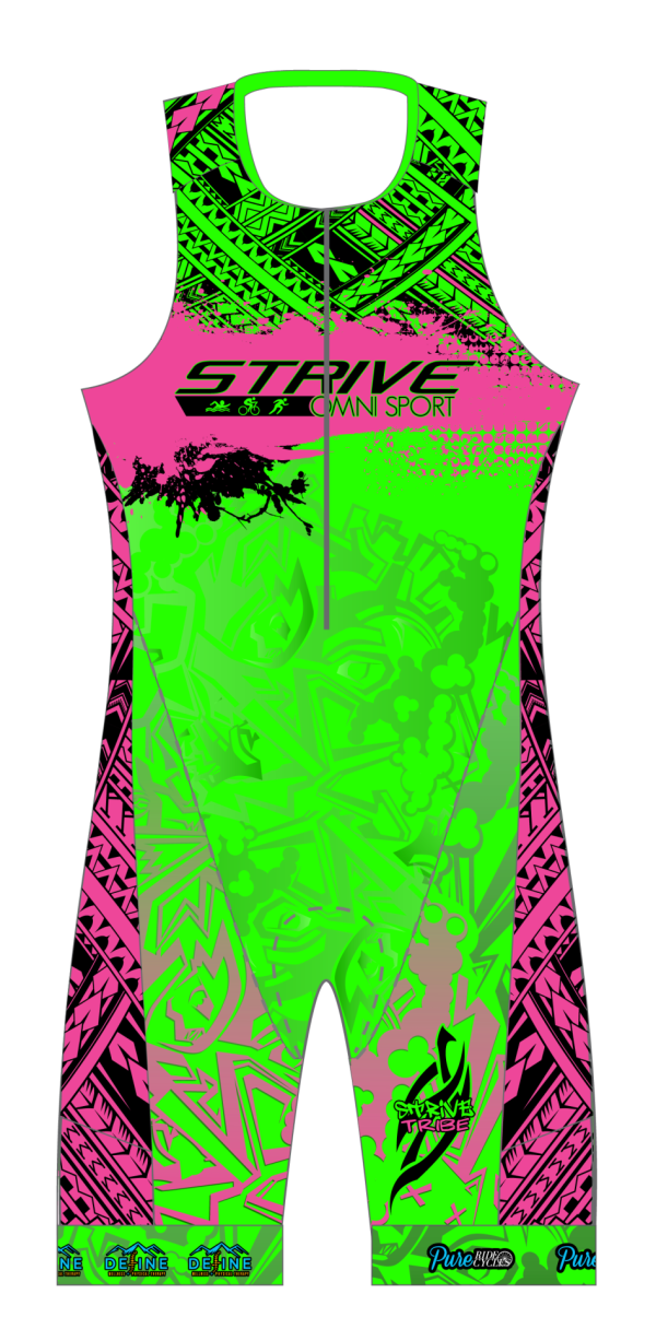 Strive Omni GoFierce Sleeveless 1 Piece (Green/Pink) - Image 1