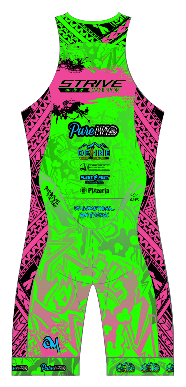 Strive Omni GoFierce Sleeveless 1 Piece (Green/Pink) - Image 3