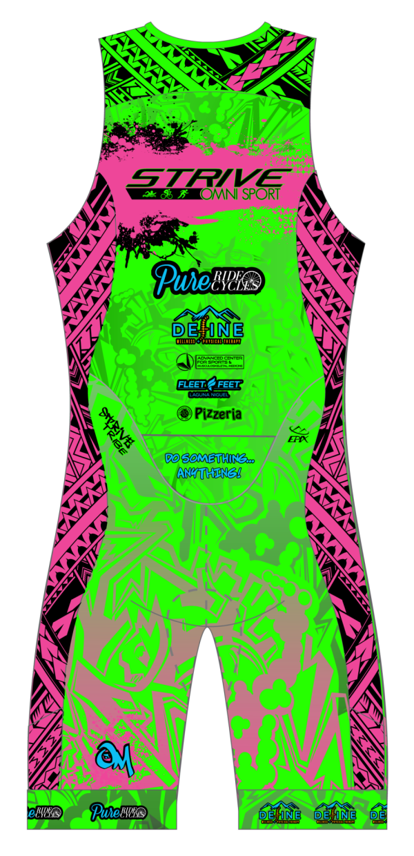Strive Omni GoFierce Sleeveless 1 Piece (Green/Pink) - Image 4