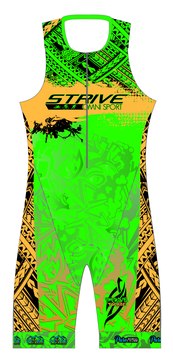 Strive Omni GoFierce Sleeveless 1 Piece (Green/Orange) - Image 1