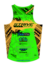 Strive Omni GoFierce Tri Top (Sleeveless) (Green/Orange) - Image 5