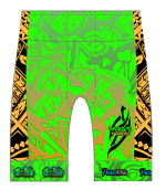 Strive Omni GoFierce Tri Shorts (Green/Orange)