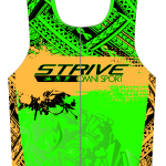 Strive Omni GoFierce Tri Top (Sleeveless) (Green/Orange)