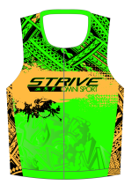 Strive Omni GoFierce Tri Top (Sleeveless) (Green/Orange)