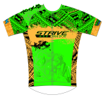 Strive Omni GoFierce Pro-Edition Tri Jersey (Green/Orange)
