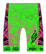 Strive Omni GoFierce Tri Shorts (Green/Pink)