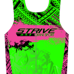 Strive Omni GoFierce Tri Top (Sleeveless) (Green/Pink)