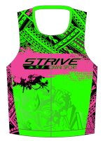 Strive Omni GoFierce Tri Top (Sleeveless) (Green/Pink)