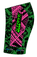 Strive Omni GoFierce Tri Shorts (Black/Pink) - Image 3