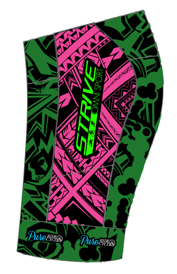 Strive Omni GoFierce Tri Shorts (Black/Pink) - Image 3
