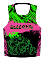 Strive Omni GoFierce Tri Top (Sleeveless) (Black/Pink)