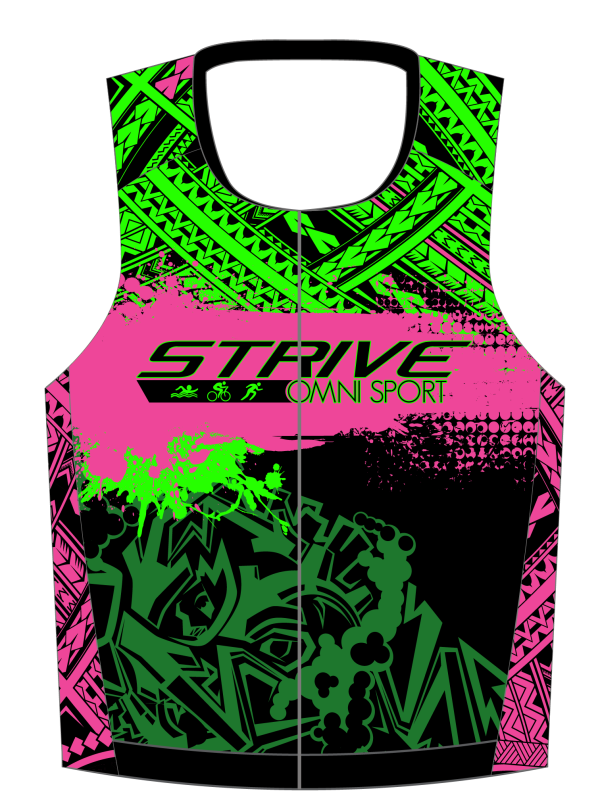 Strive Omni GoFierce Tri Top (Sleeveless) (Black/Pink) - Image 1