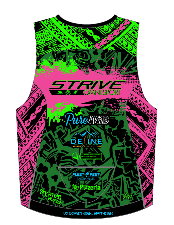Strive Omni GoFierce Tri Top (Sleeveless) (Black/Pink) - Image 6