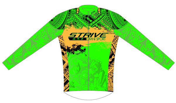 Strive Omni Light Winter Jacket (Green/Orange) - Image 1