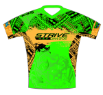 Strive Omni GoFierce Running Tee (Green/Orange) - Image 4
