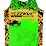 Strive Omni GoFierce Running Singlet (Green/Orange)