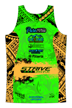 Strive Omni GoFierce Running Singlet (Green/Orange) - Image 4