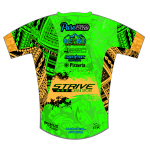 Strive Omni GoFierce Running Tee (Green/Orange) - Image 2