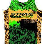 Strive Omni GoFierce Running Singlet (Black/Orange)