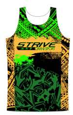 Strive Omni GoFierce Running Singlet (Black/Orange)