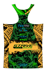 Strive Omni GoFierce Running Singlet (Black/Orange) - Image 2