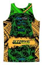 Strive Omni GoFierce Running Singlet (Black/Orange) - Image 4