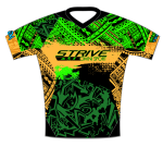 Strive Omni GoFierce Running Tee (Black/Orange) - Image 4