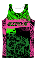 Strive Omni GoFierce Running Singlet (Black/Pink)