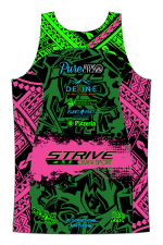 Strive Omni GoFierce Running Singlet (Black/Pink) - Image 4