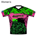 Strive Omni GoFierce Running Tee (Black/Pink) - Image 2
