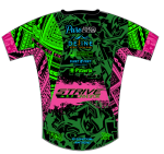 Strive Omni GoFierce Running Tee (Black/Pink) - Image 3