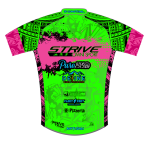 Strive Omni Performance Short Sleeve Cycling Jersey (Green/Pink) - Image 2