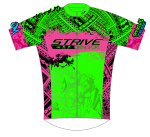 Strive Omni Performance Short Sleeve Cycling Jersey (Green/Pink)