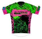 Strive Omni Performance Short Sleeve Cycling Jersey (Black/Pink)