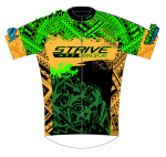 Strive Omni Performance Short Sleeve Cycling Jersey (Black/Orange)