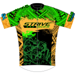 Strive Omni Performance Short Sleeve Cycling Jersey (Black/Orange)