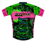 Strive Omni Performance Short Sleeve Cycling Jersey (Black/Pink) - Image 3